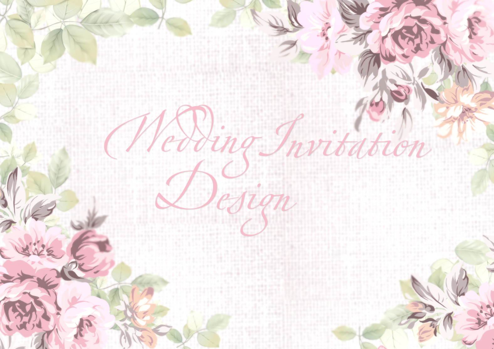 WEDDING INVITATION DESIGN