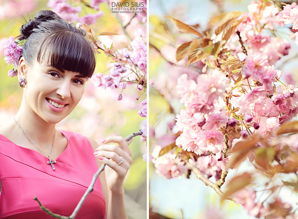 pink portrait outdoor photo shoot 