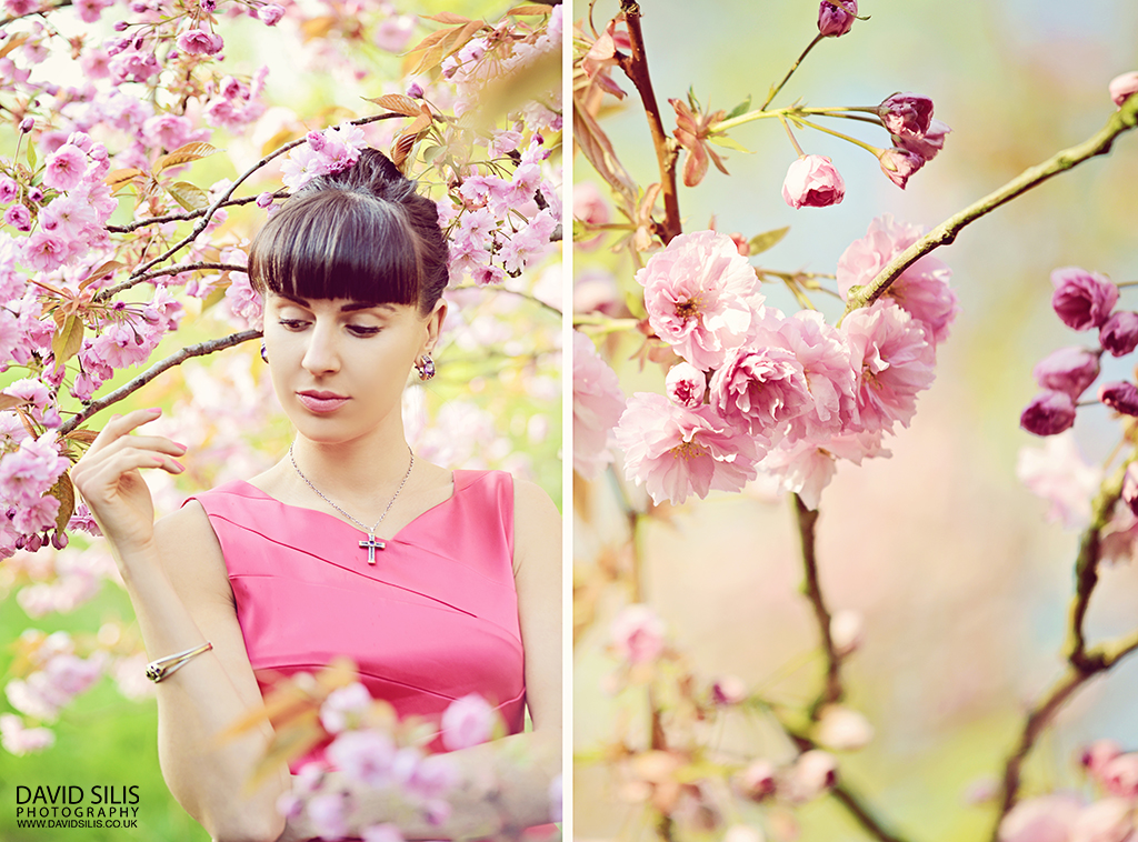 pink portrait photo shoot 
